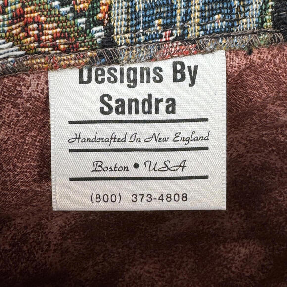Designs By Sandra Handcrafted Tapestry Handbag World Ethnic People - Picture 3 of 8